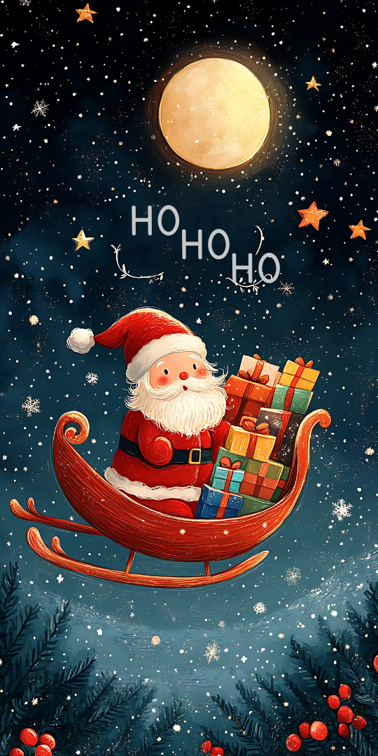 adorable Santa wallpapers for tablets