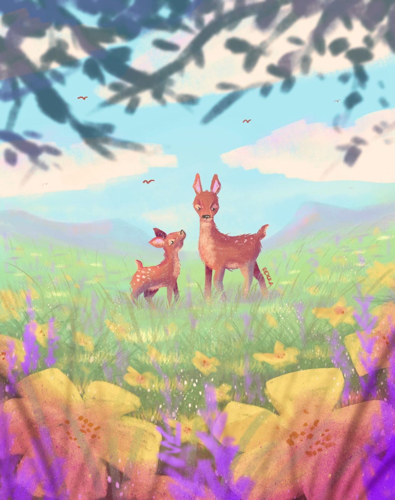 aesthetic deer backgrounds