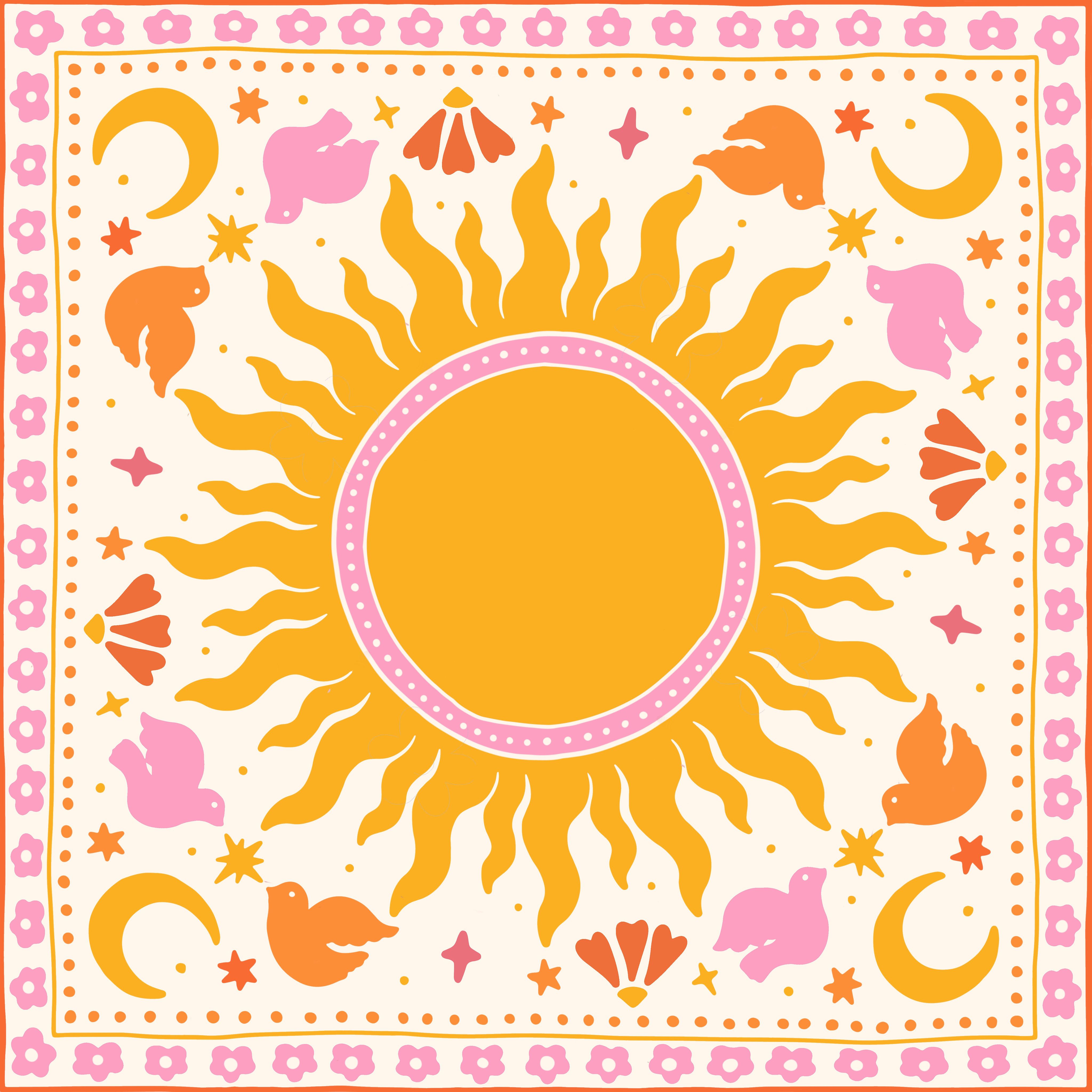 artistic cute sun wallpapers styles.