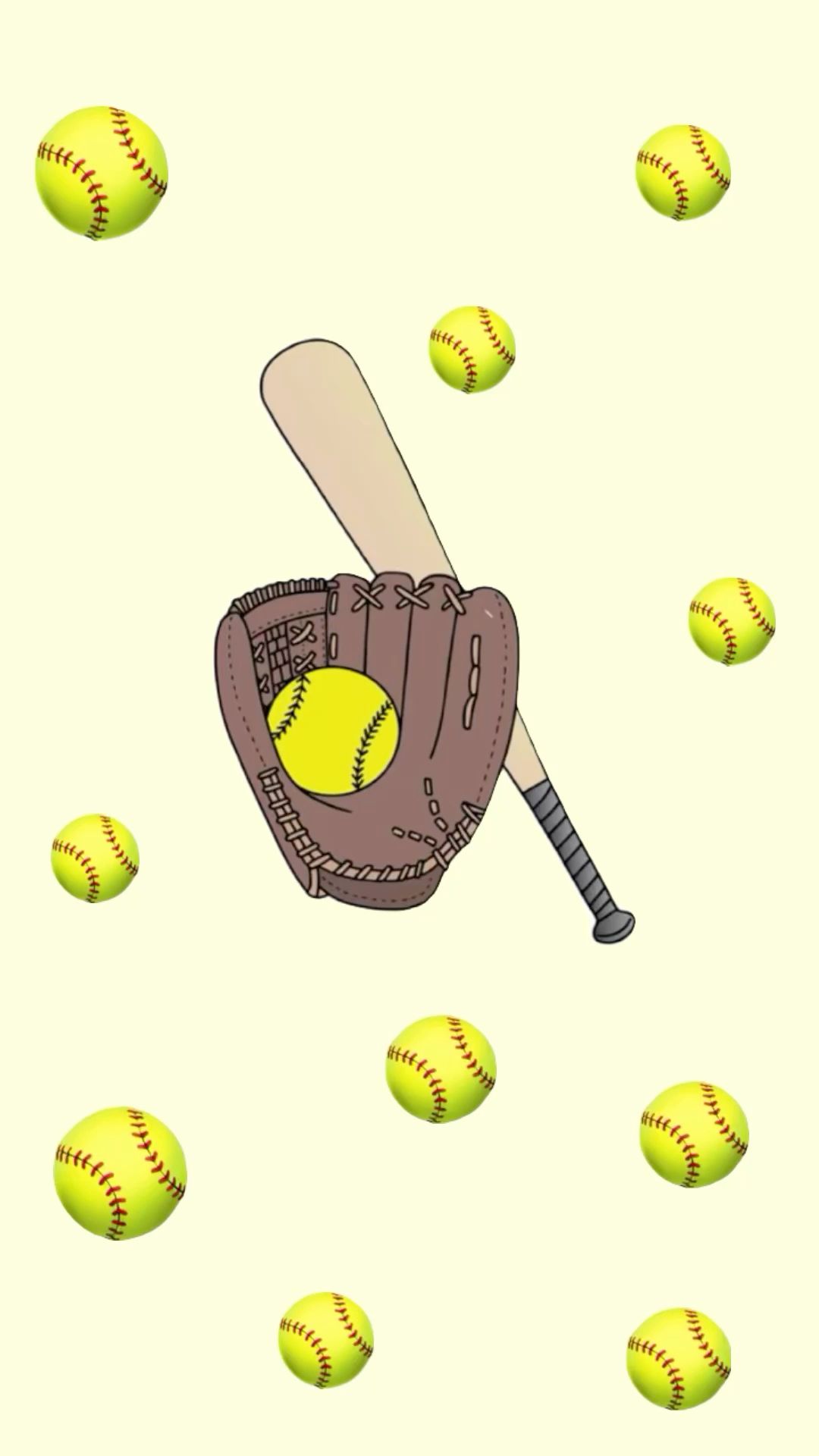 background cute softball wallpapers