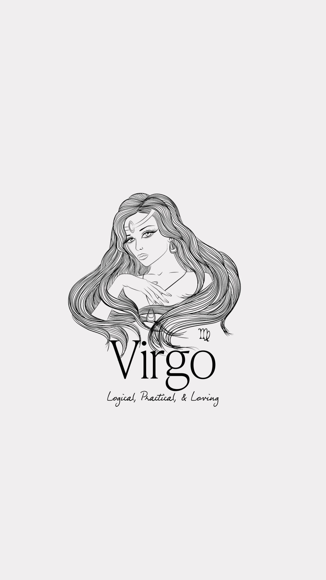 captivating cute Virgo art for personalization.