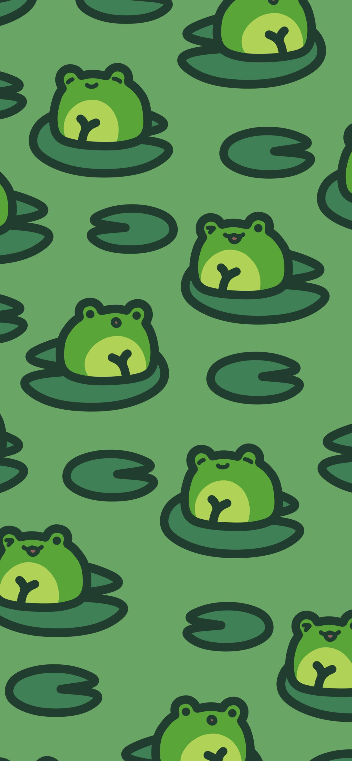 charming frog art for screens