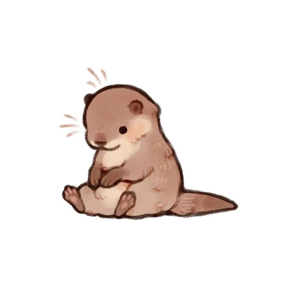 charming otter wallpaper designs