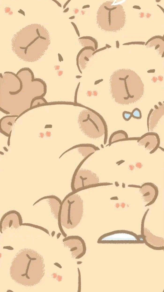 customizable cute capybara wallpapers.