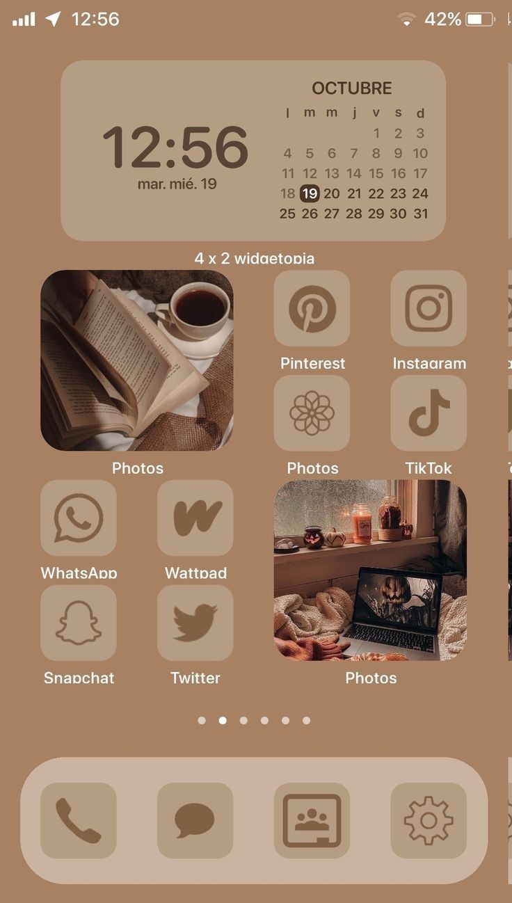 cute aesthetic wallpapers brown 0050