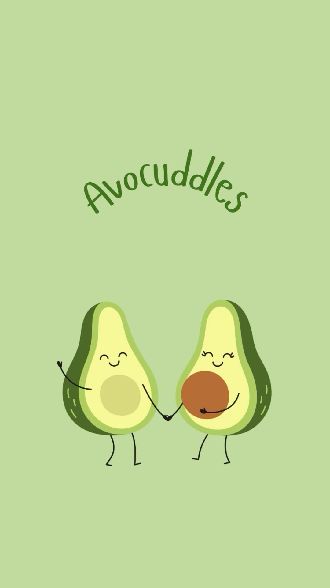 cute avocado-themed wallpapers for devices