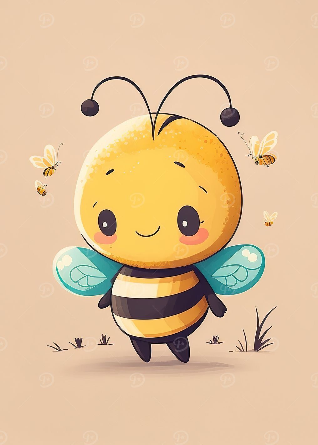 cute bee desktop backgrounds