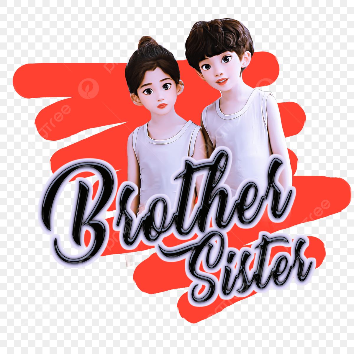 cute brother and sister wallpapers 0009