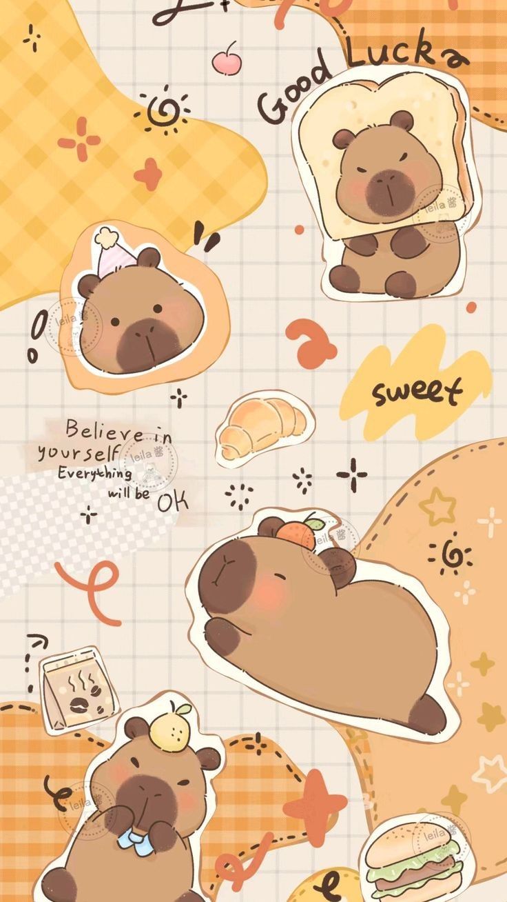 cute capybara wallpapers 0018