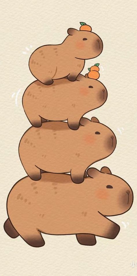 cute capybara wallpapers 0030