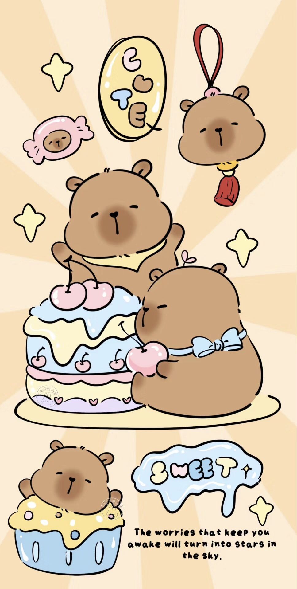 cute capybara wallpapers 0043