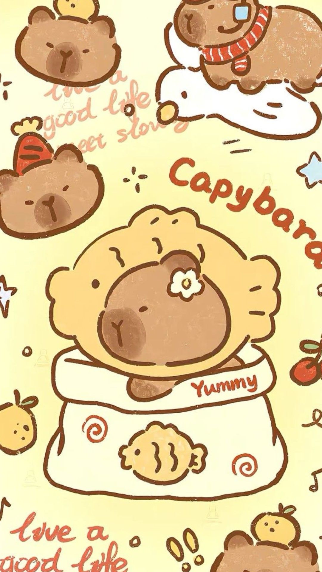 cute capybara wallpapers 0072