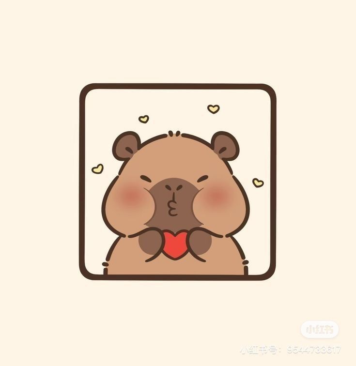 cute capybara wallpapers 0091