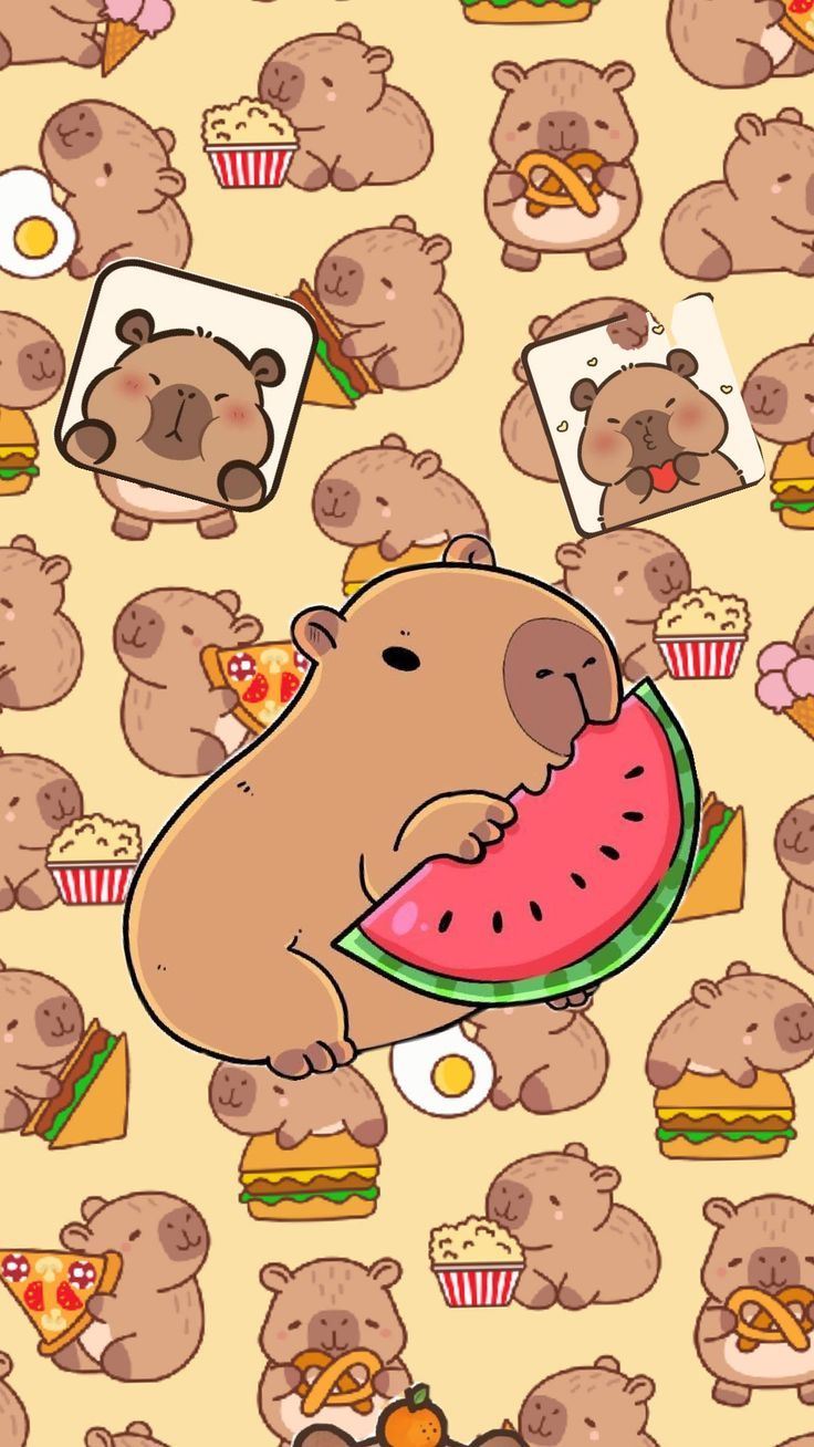 cute capybara wallpapers 0096