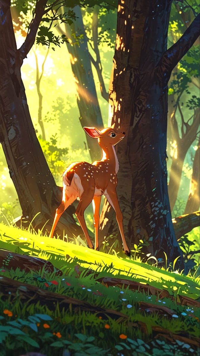 cute deer phone wallpapers