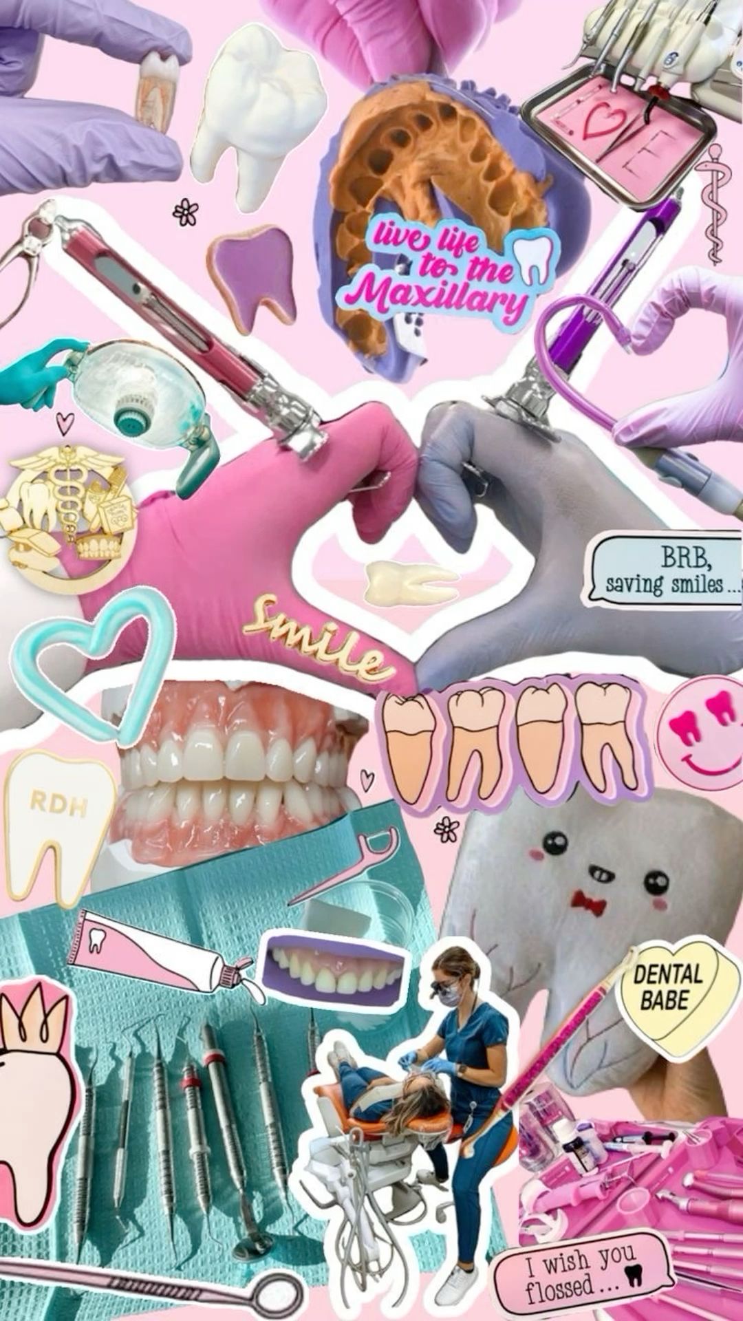 cute dental hygiene wallpaper 0021