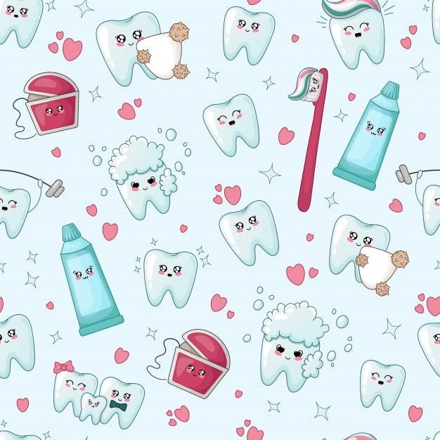 cute dental hygiene wallpaper 0033