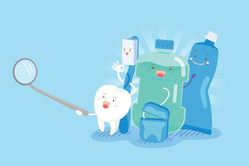 cute dental hygiene wallpaper 0082