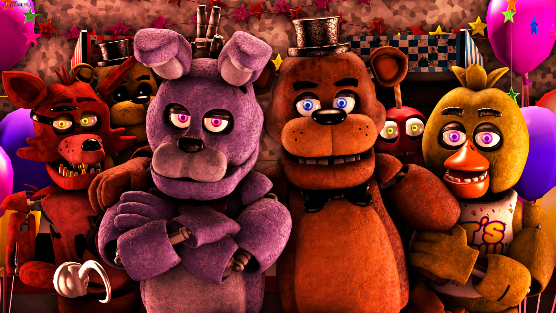 cute Five Nights at Freddy's fan art wallpaper