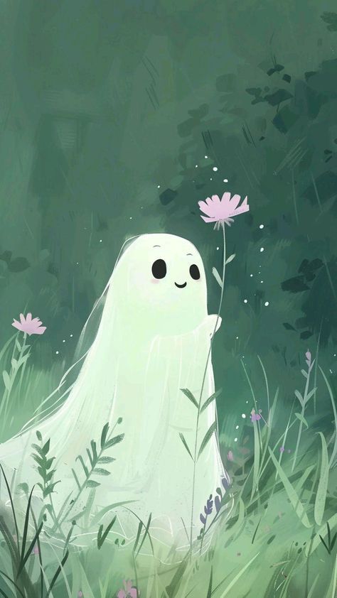 cute ghost wallpapers 0062