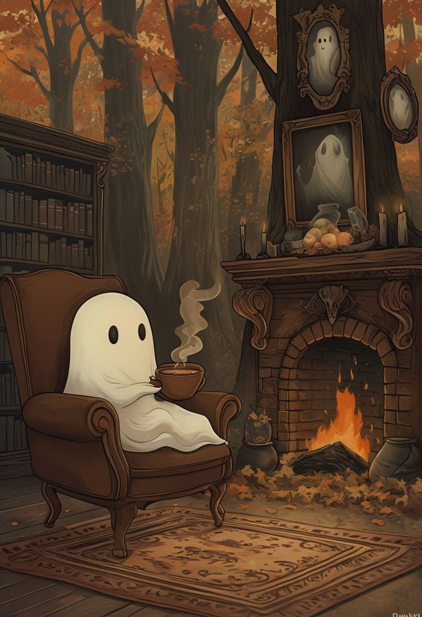 cute ghost wallpapers 0072