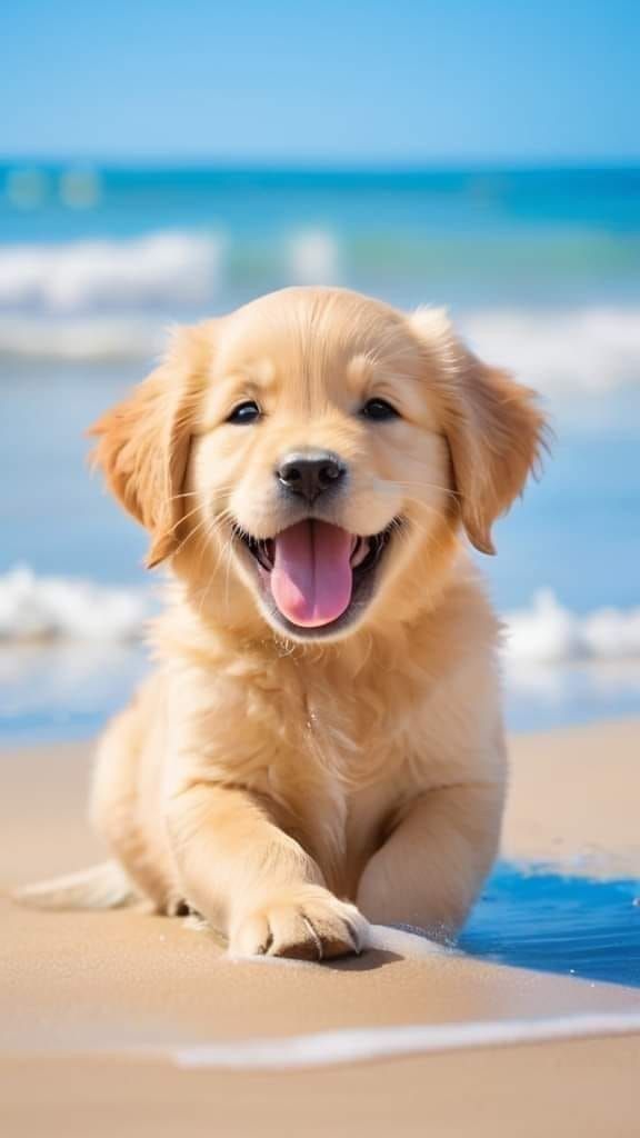 cute golden retriever wallpapers 0017