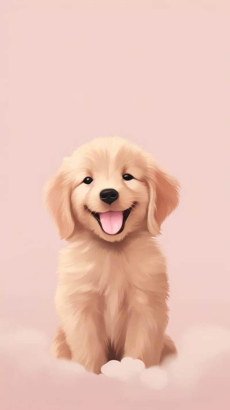 cute golden retriever wallpapers 0058