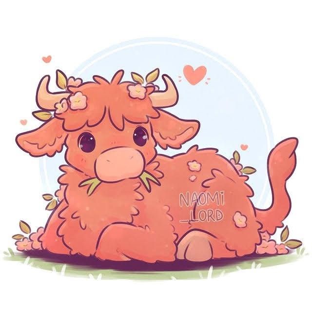 cute highland cow wallpapers 0025