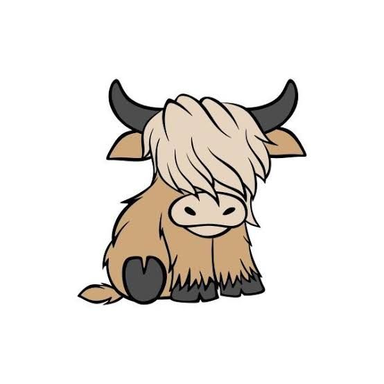 cute highland cow wallpapers 0069