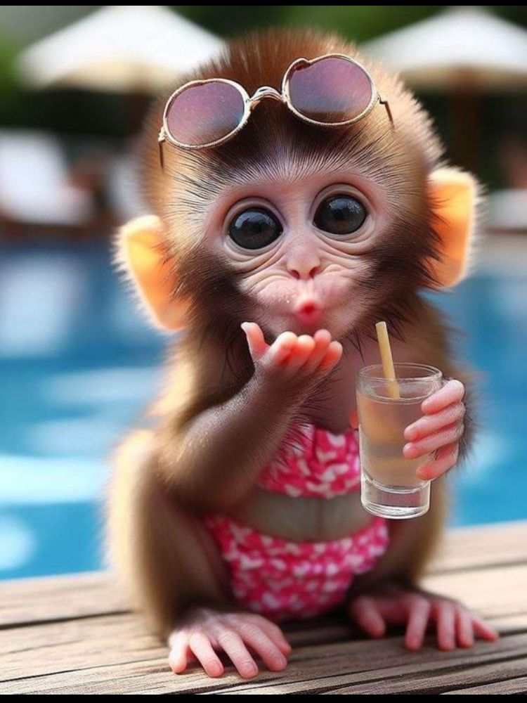 cute monkey wallpapers 0068