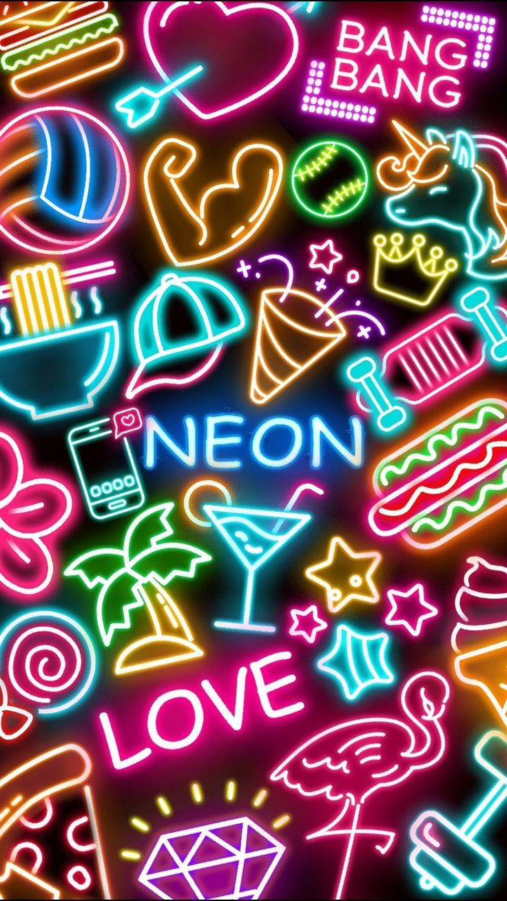 cute neon wallpapers 0009