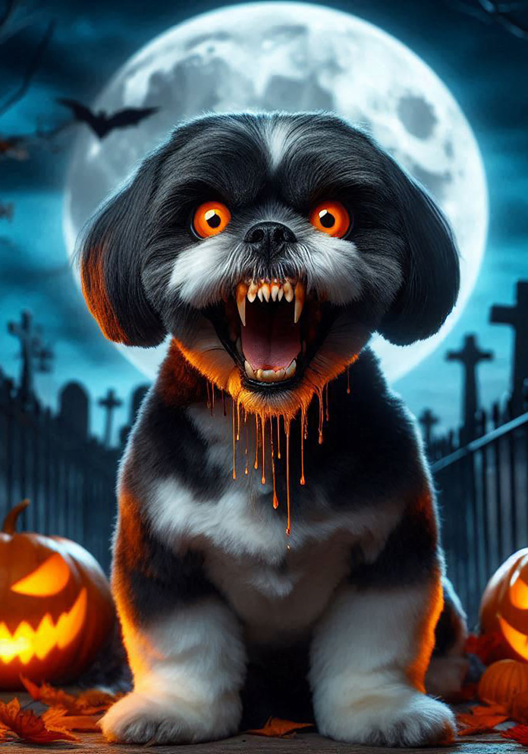 cute Pekingese halloween wallpaper 0014