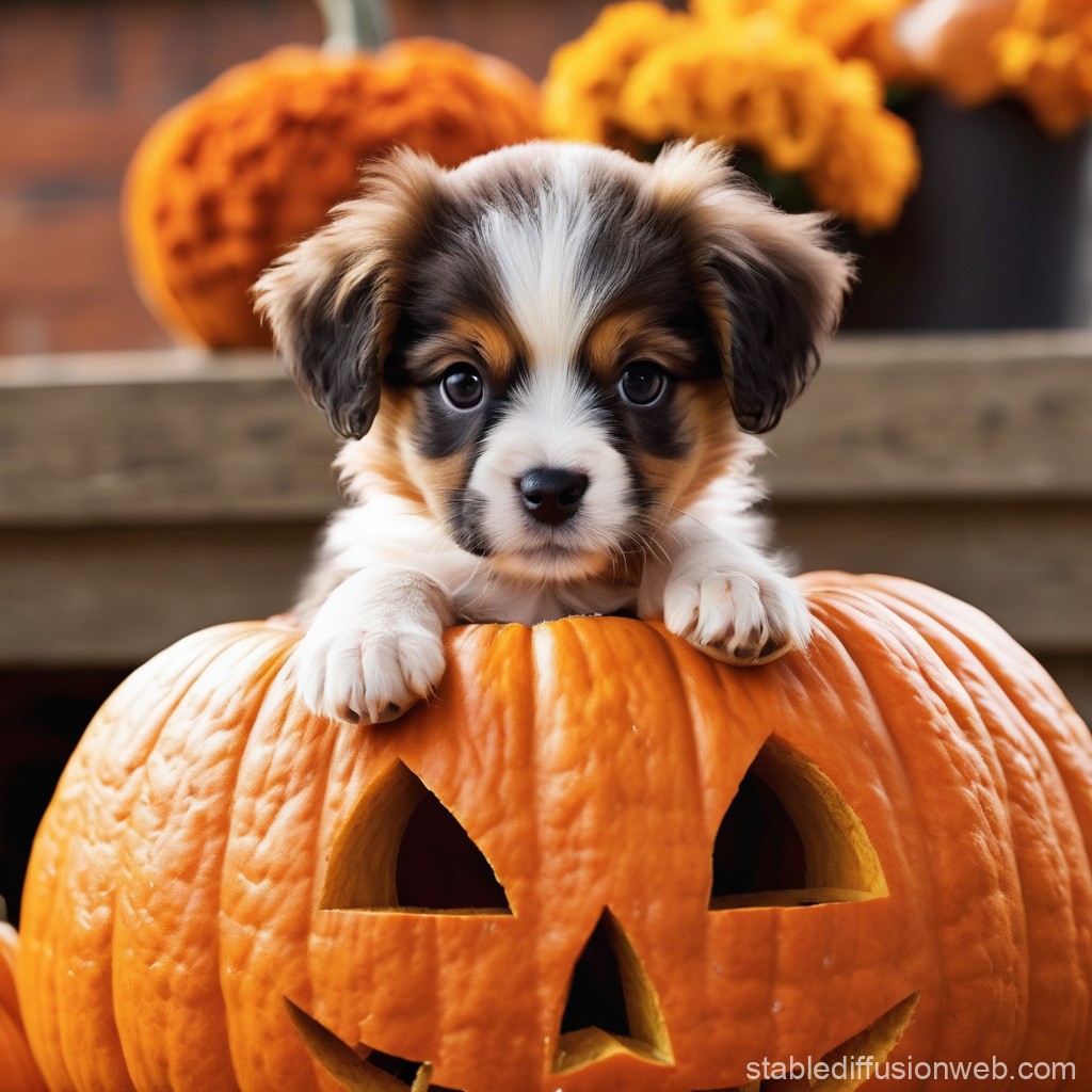 cute Pekingese halloween wallpaper 0025