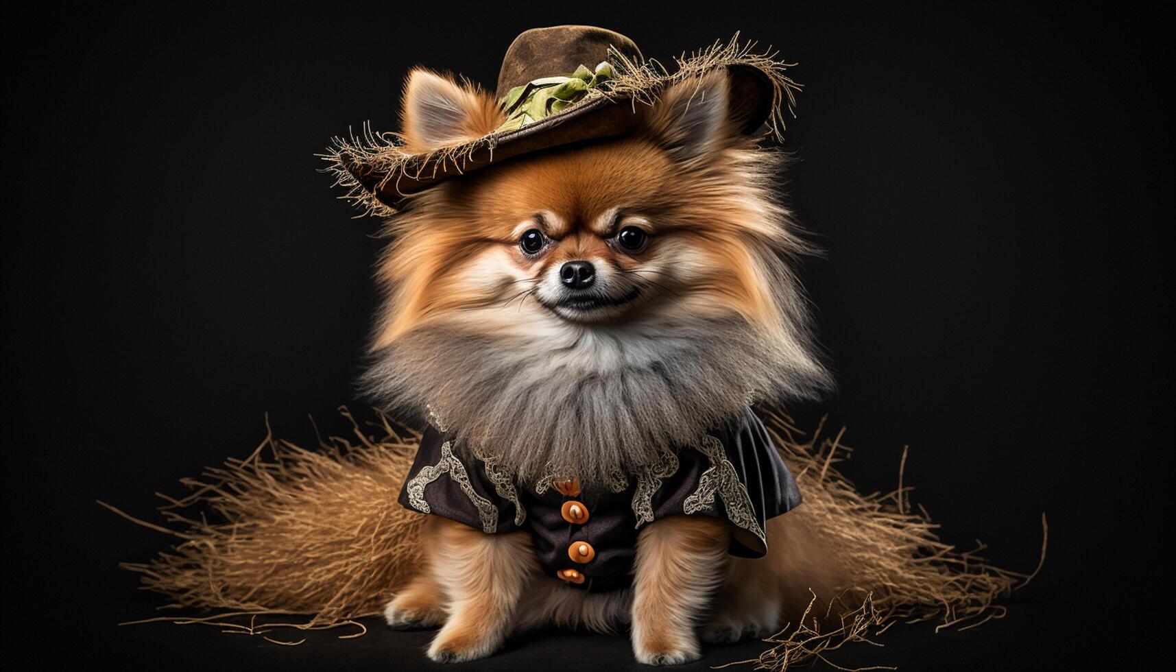 cute Pekingese halloween wallpaper 0075