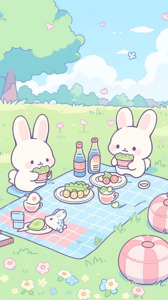 cute rabbit wallpaper 0017