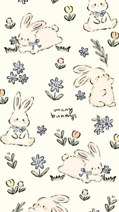 cute rabbit wallpaper 0021