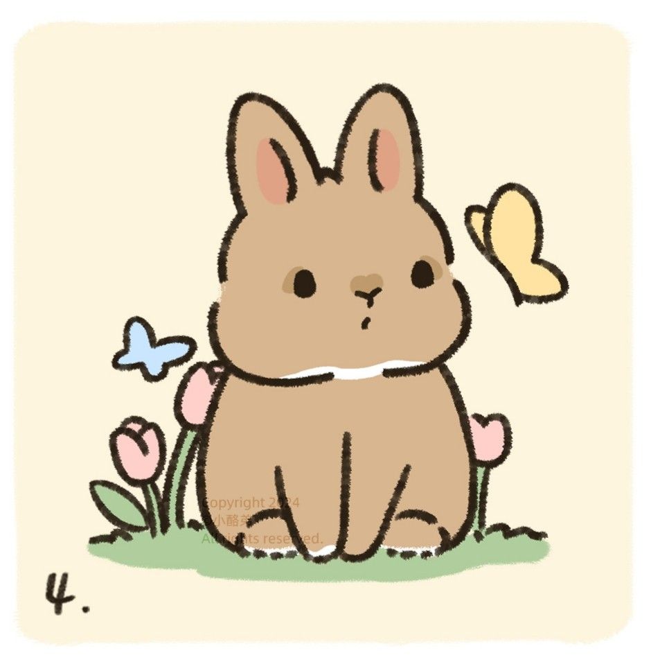 cute rabbit wallpaper 0056