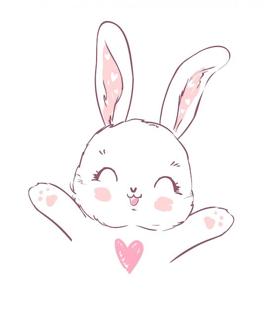 cute rabbit wallpaper 0064