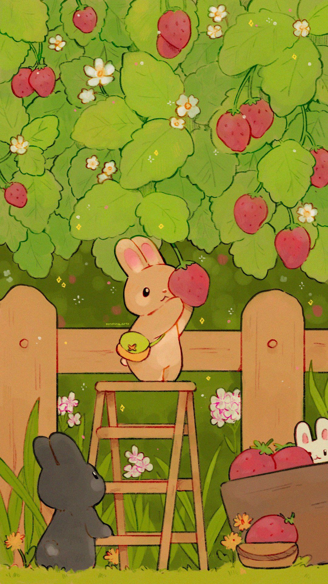 cute rabbit wallpaper 0090