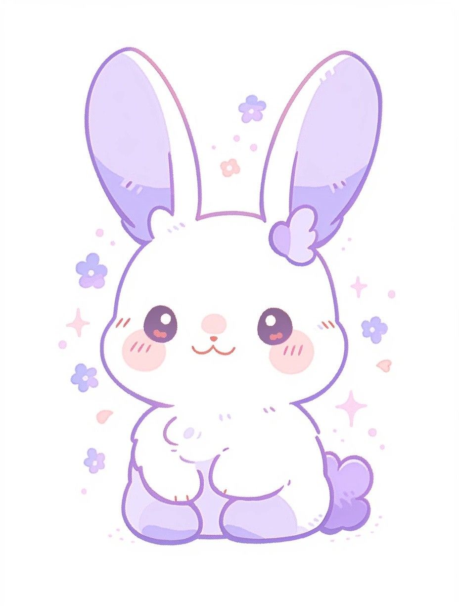 cute rabbit wallpaper 0098