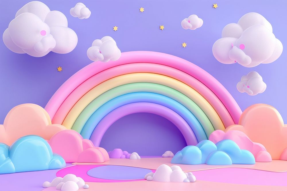 cute rainbow wallpaper 0015