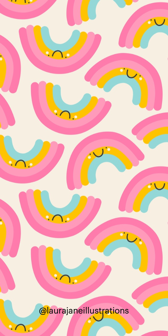 cute rainbow wallpaper 0033