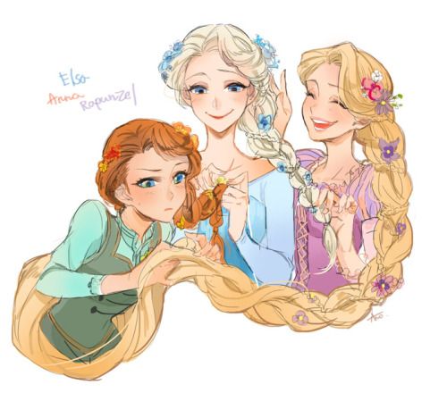 cute Rapunzel fanart wallpaper 0072