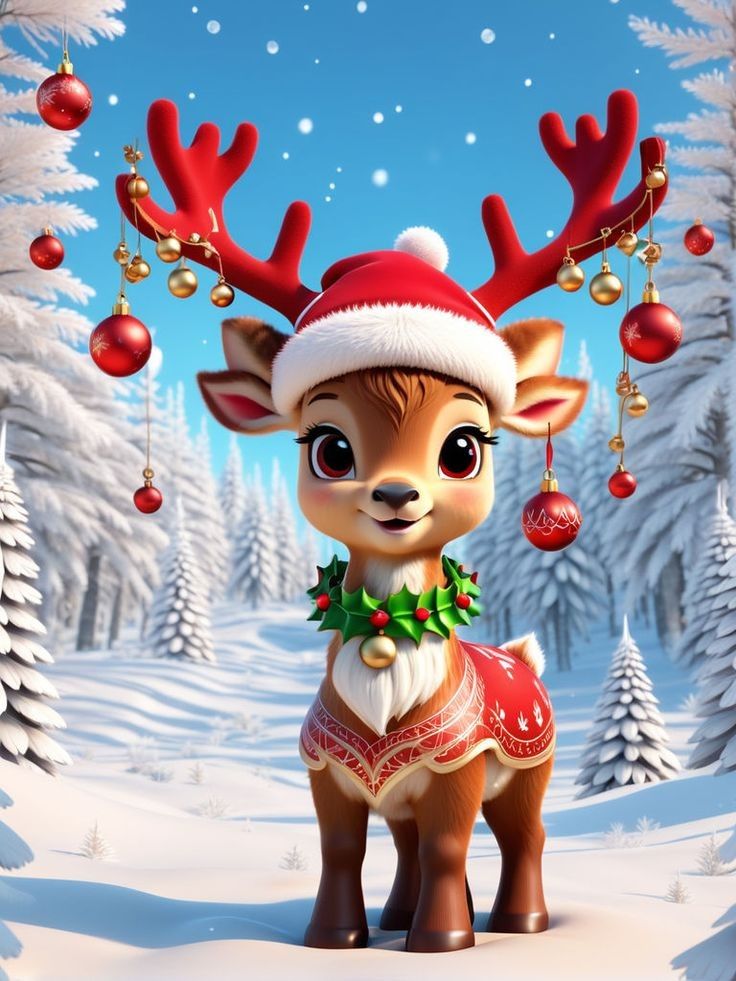 cute reindeer wallpapers 0031