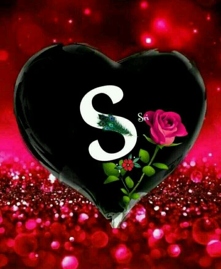 cute S letter in love wallpapers 0019