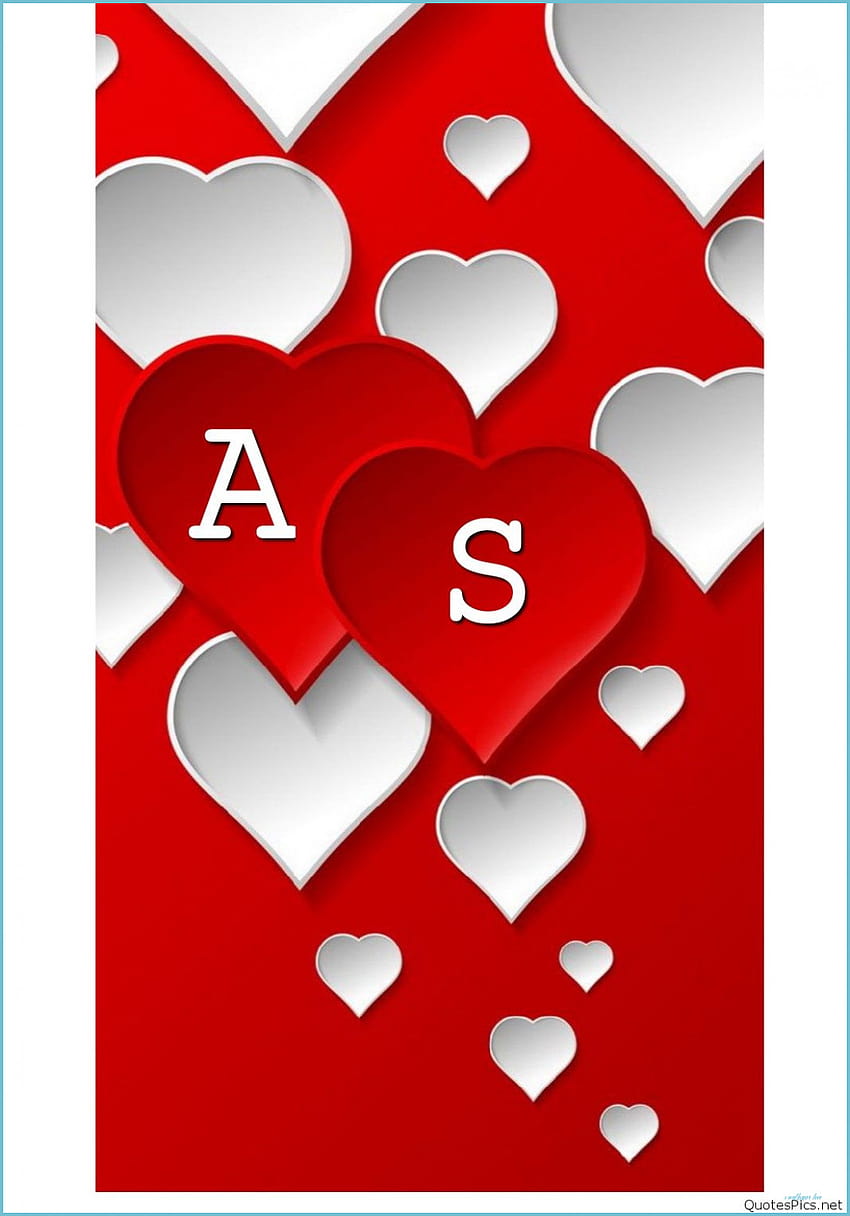 cute S letter in love wallpapers 0045