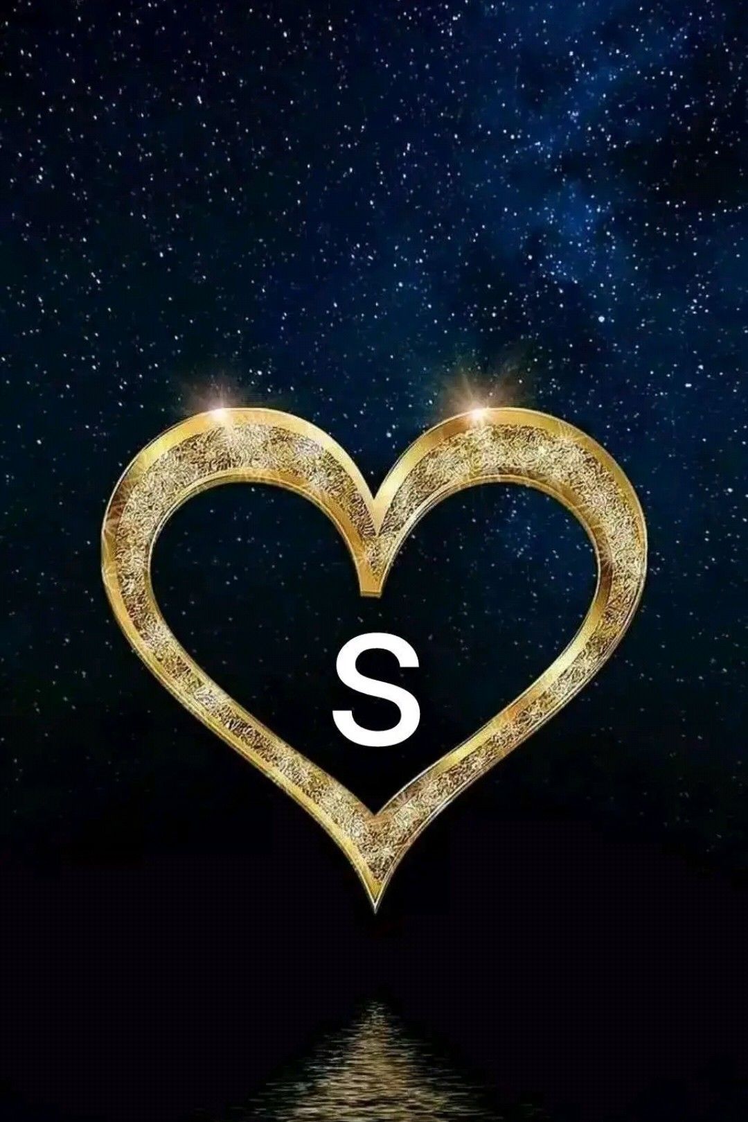 cute S letter in love wallpapers 0064