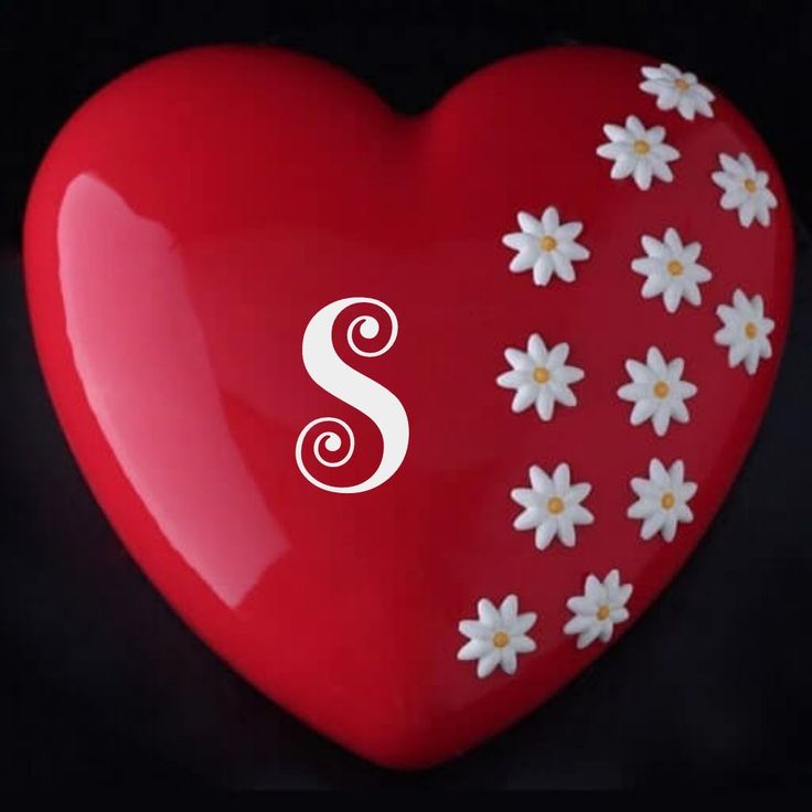 cute S letter in love wallpapers 0069