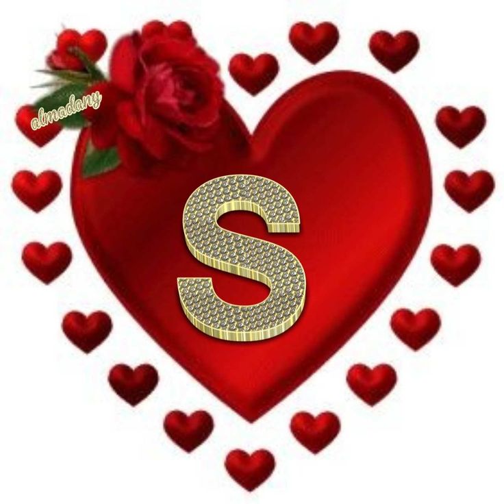 cute S letter in love wallpapers 0089