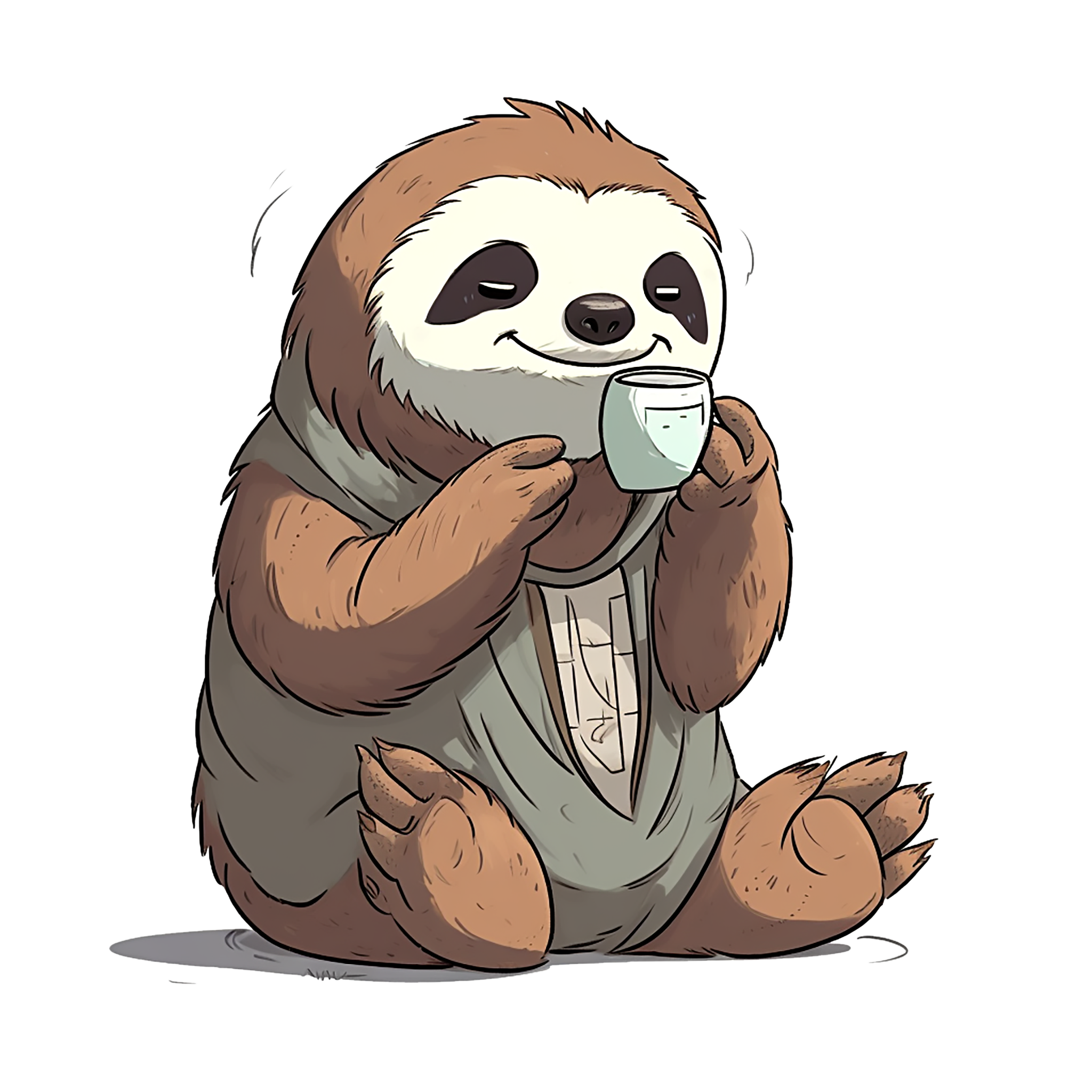 cute sloth patterns for mobile devices